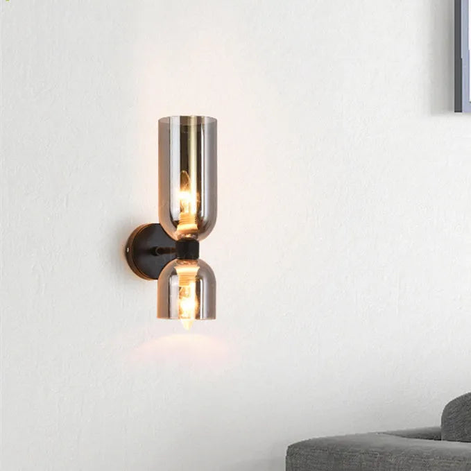 Double Head Glass Wall Sconce - Elegant Lighting for Your Space