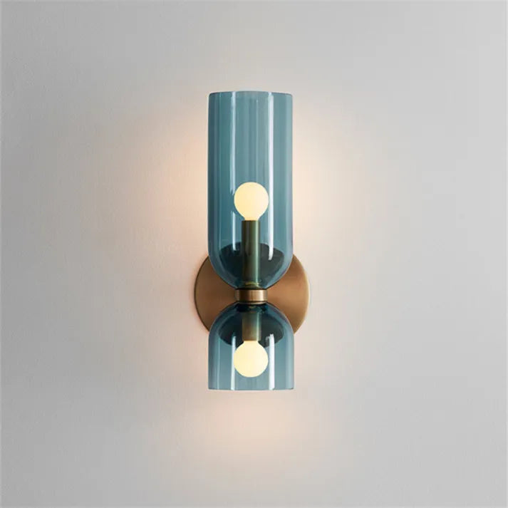 Double Head Glass Wall Sconce - Elegant Lighting for Your Space