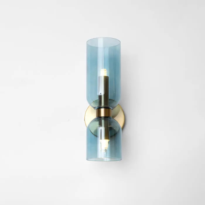 Double Head Glass Wall Sconce - Elegant Lighting for Your Space