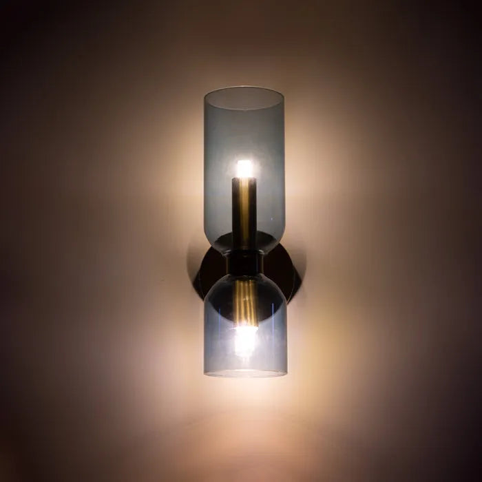 Double Head Glass Wall Sconce - Elegant Lighting for Your Space