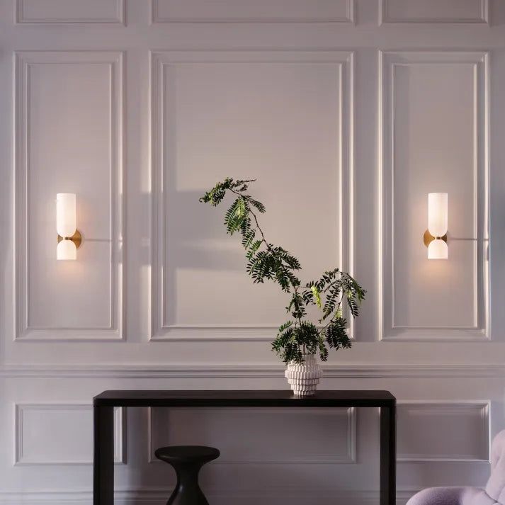 Double Head Glass Wall Sconce - Elegant Lighting for Your Space